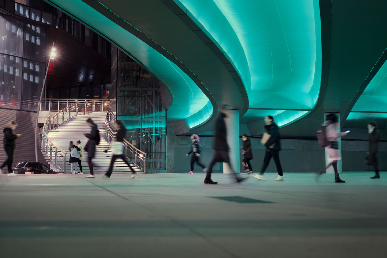 Two women are talking